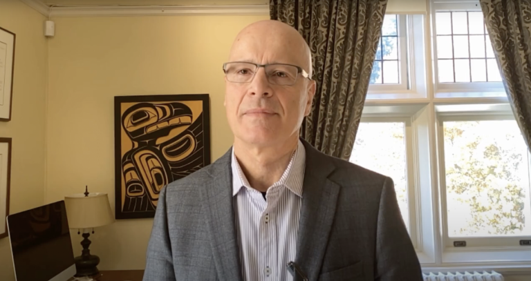 President Philip Steenkamp addressing the camera in his office.