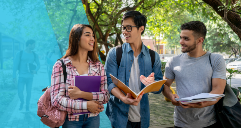 Students talking 