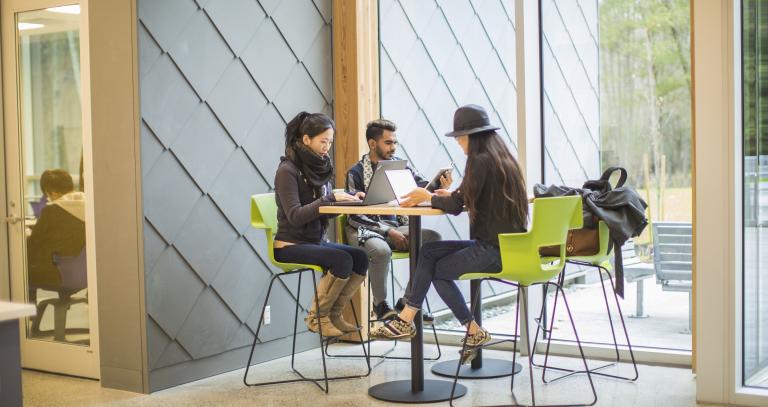 students studying