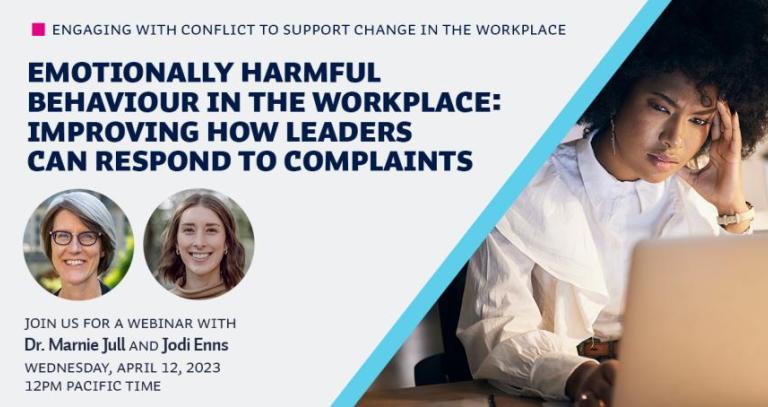 Webinar on Emotionally Harmful Behaviour in the Workplace