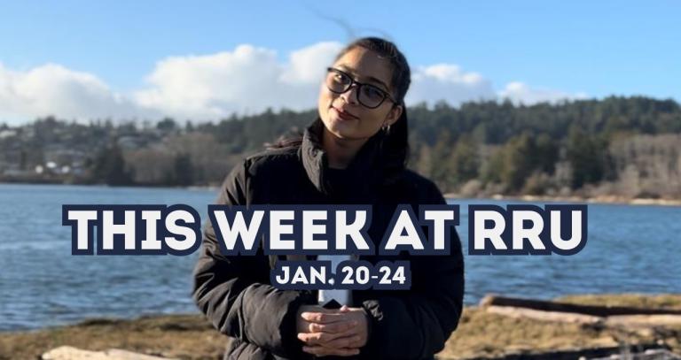 Vidhi standing at Esquimalt Lagoon
