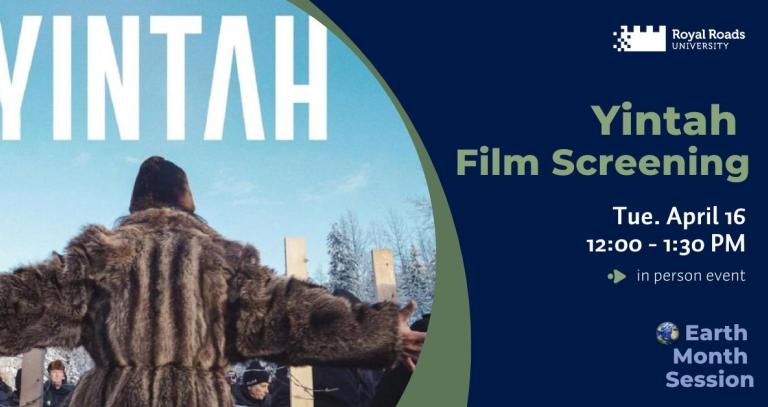 Earth Month session graphic with Yintah film poster and event details