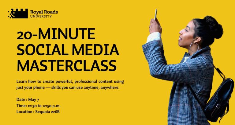 20-Minute Masterclass event poster invite 
