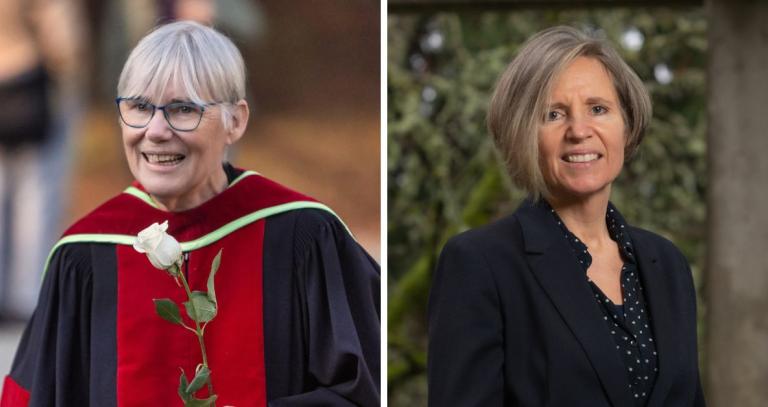 Left: Wendy Young; Right: Kathy Bishop