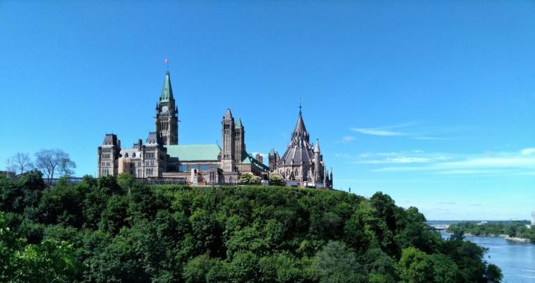 Parliament Hill of Canada in Ottawa, Ontario