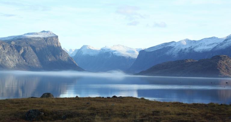 Scenic view of Nunavut shoreline