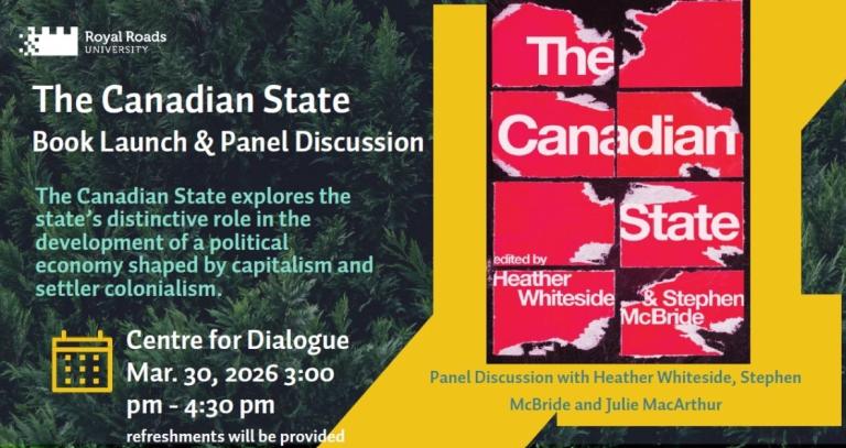 Image with the title, "The Canadian State Book Launch & Panel Discussion"