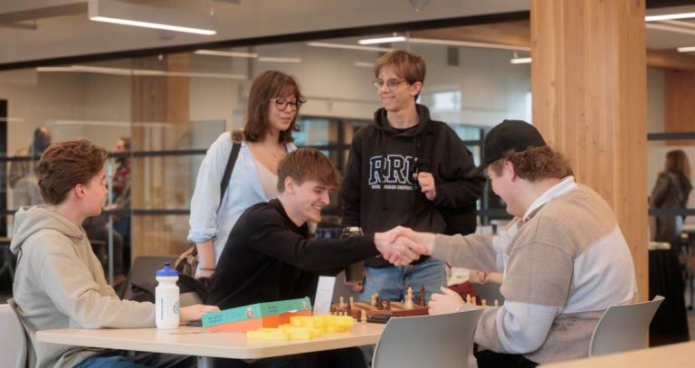 students playing chess