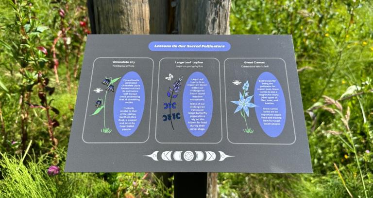 Signage in Indigenous Garden