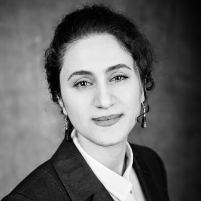 Portrait of Fatemeh at Royal Roads University