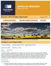 Page 1 of the research ebulletin for August 18, 2023, with a branded header, decorative image, and text.