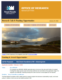 Page 1 of the research ebulletin, with a branded header, decorative image, and text.