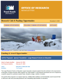 First page of the ebulletin, showing a branded header, decorative image, and text.