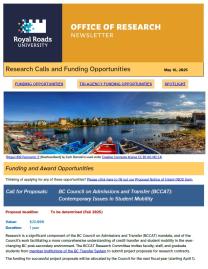 Page 1 of the research ebulletin, with branded header, decorative image, and text.