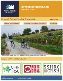 Page 1 of the research ebulletin, with branded RRU header, decorative image, and text.