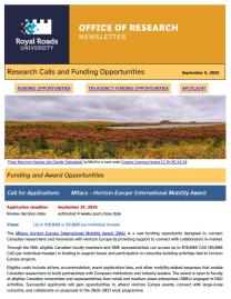 Page 1 of the research ebulletin with a branded header, decorative image, and text.