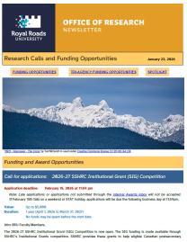 Page 1 of the research ebulletin, featuring a branded header, decorative image, and text.