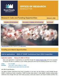 Page 1 of the research ebulletin, with branded header, decorative image, and text.