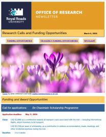 Page 1 of the research ebulletin, with branded header, decorative image, and text.