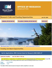 Page 1 for the research ebulletin, with a branded header, decorative image, and block of text.