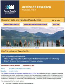 Page 1 of the research ebulletin, with branded header, decorative image, and block of text.