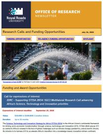 Page 1 of the research ebulletin, with branded header, decorative image, and a block of text.